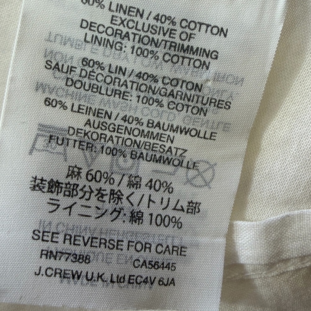J. Crew White Hamptons Maxi Dress with Navy Embroidery - Picture 6 of 6